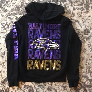 PINK NFL Baltimore Ravens zip hoodie